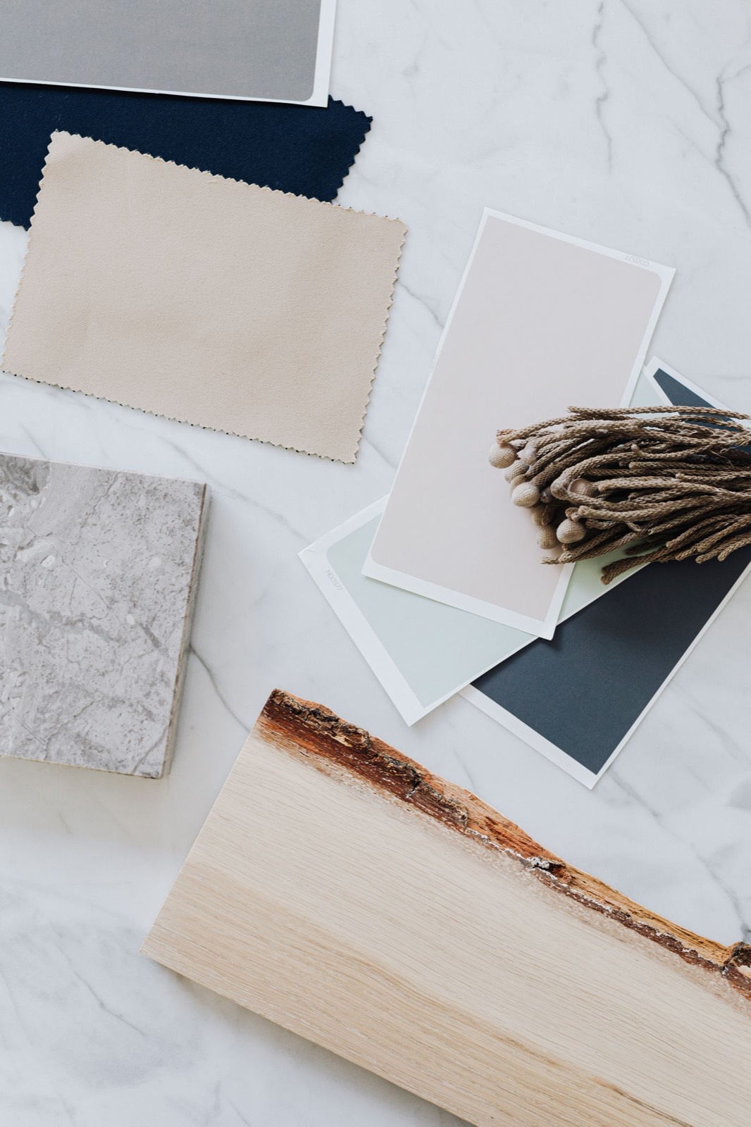 Material flat lay